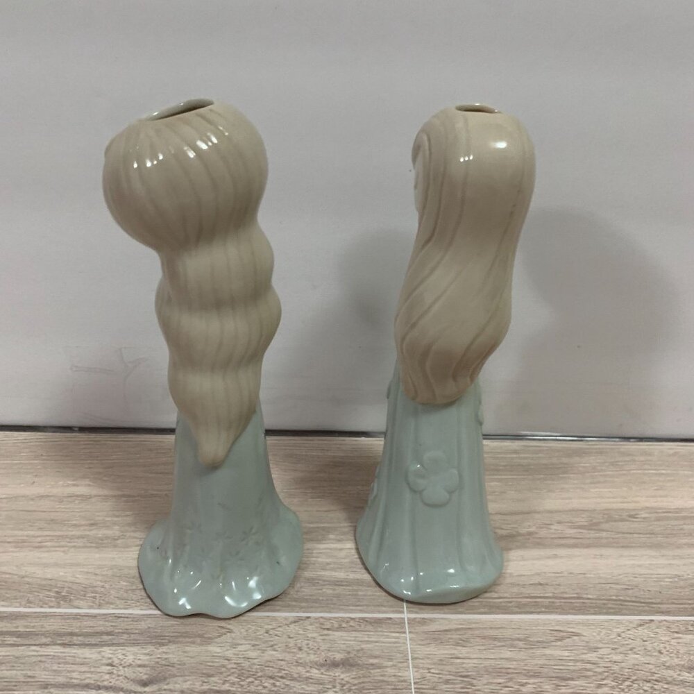Vintage Made In Japan Cute Japanese Girls Bud Vases EUC - Picture 8 of 11